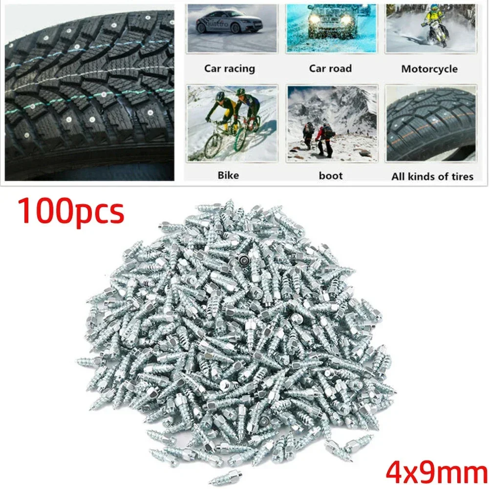 Screw Tire Stud Screw Chain Spike Winter 4*9mm High Quality Non-slip Screw Chain Spike Snow Spikes Racing Bikes