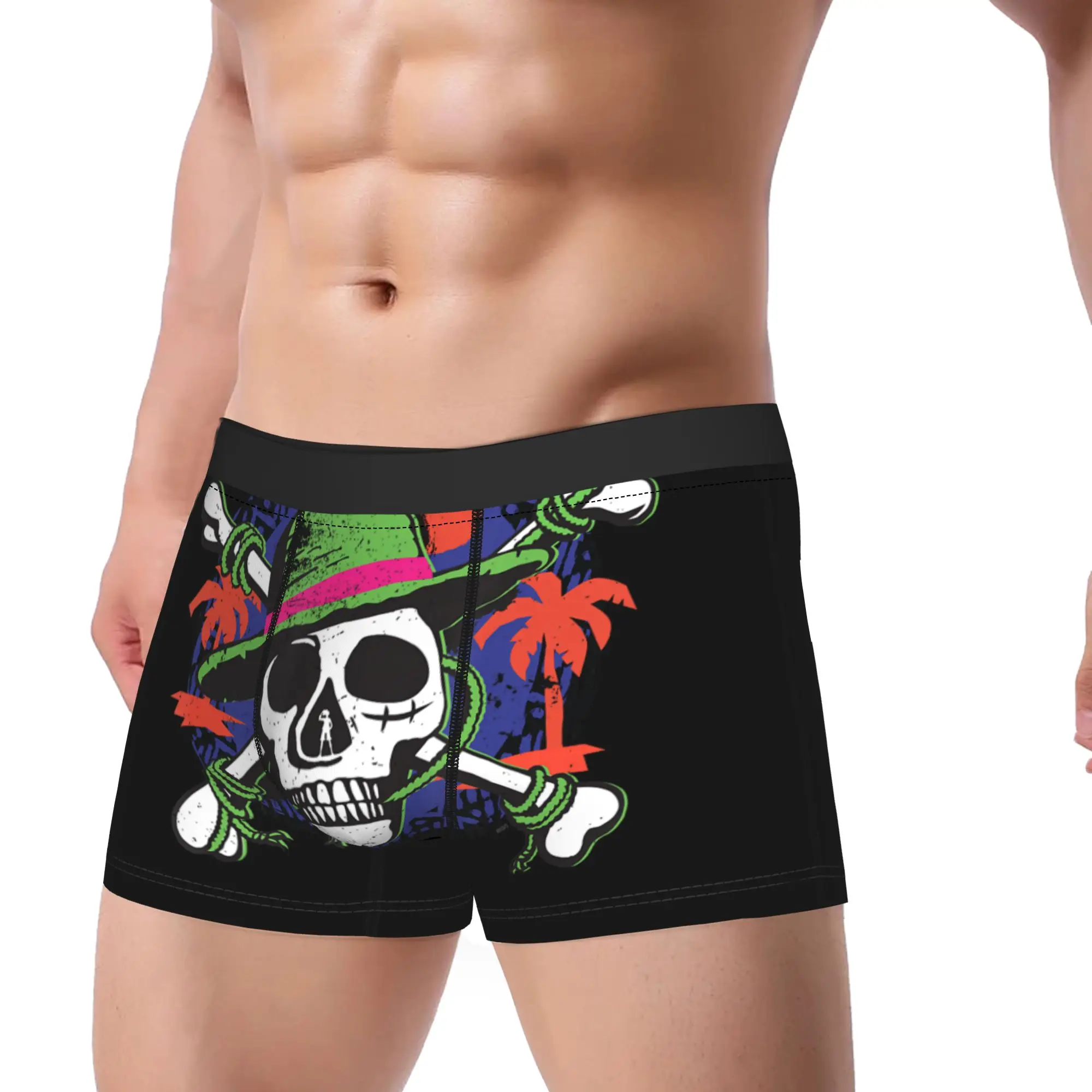 One Piece Straw Hat Pirates Officially Licensed Underpants Homme Panties Men Underwear Print Shorts Boxer Briefs