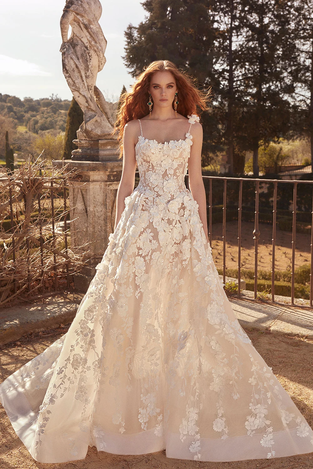 فساتين زفاف أنيقة على شكل حرف A مزينة بالدانتيل بدون ظهر بدون أكمام فستان زفاف الأميرة فيستدو دي نوفيا مصنوع حسب الطلب #2