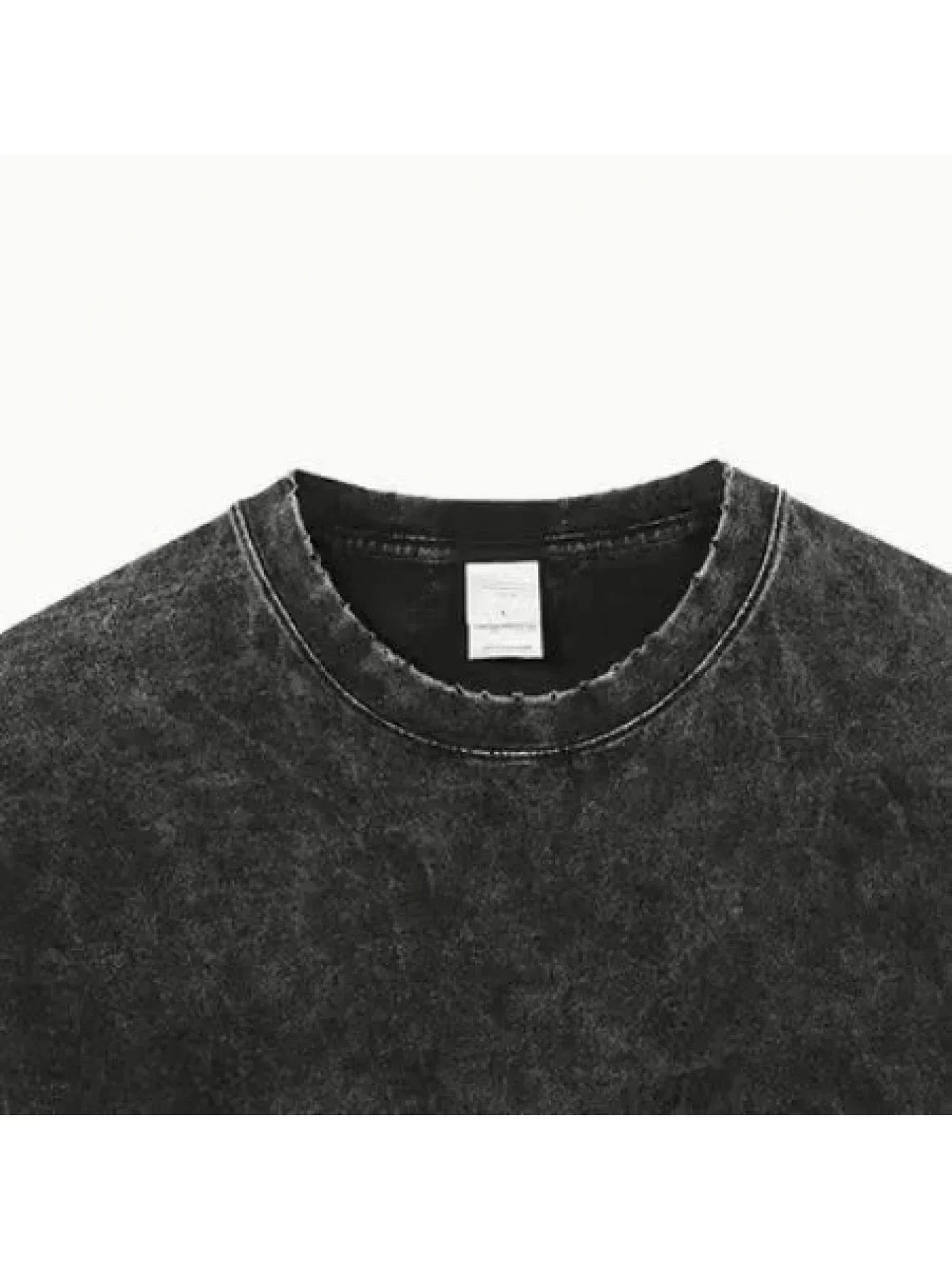 تي شيرت رجالي من القطن المغسول بطباعة على الوجهين على طراز الرسوم المتحركة والمانجا بأكمام قصيرة لملابس الشارع