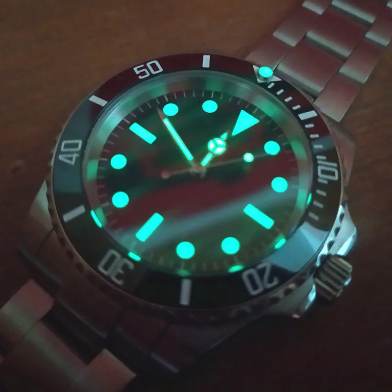Homage Watch for Men Free Shipping Vintage Diving Sports Mechanical Wrist Watch Miyota 8215 Movement Sapphire 100M Waterproof