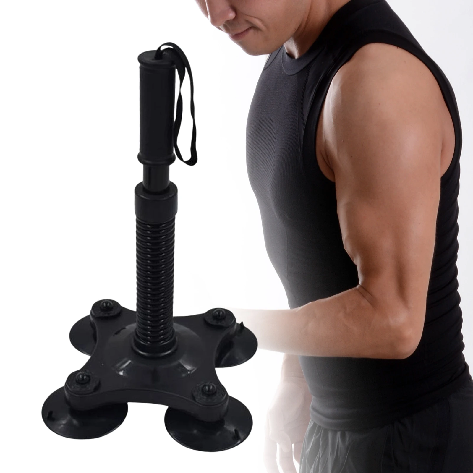 Arm Wrestling Trainer 4 Suction Cup Heavy Duty Forearm Trainer Wrist Muscle Developer Exercise Grips Strength Fitness Equipment