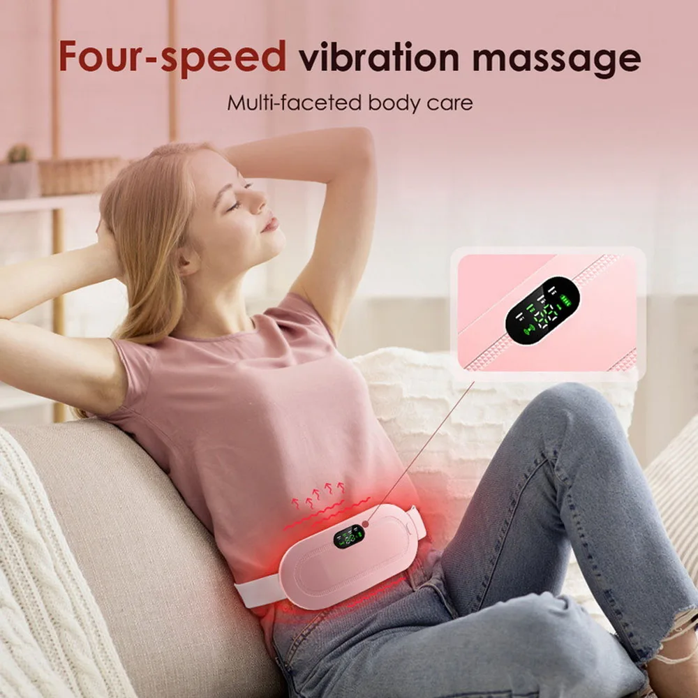 Frauen Menstruations Heizung Pads Effektive Heiße Kompresse Zeitraum Relief Gürtel Wiederaufladbare Beheizte Taille Massager Geschenke für Frauen