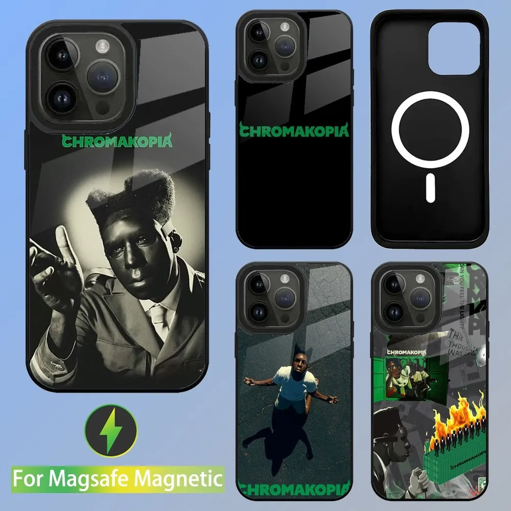 Chromakopia T-Tyler The C-Creator Phone Case For iPhone 16,15,14,13,12,11,Plus,Pro,Max Mini Magsafe Magnetic Wireless Charging