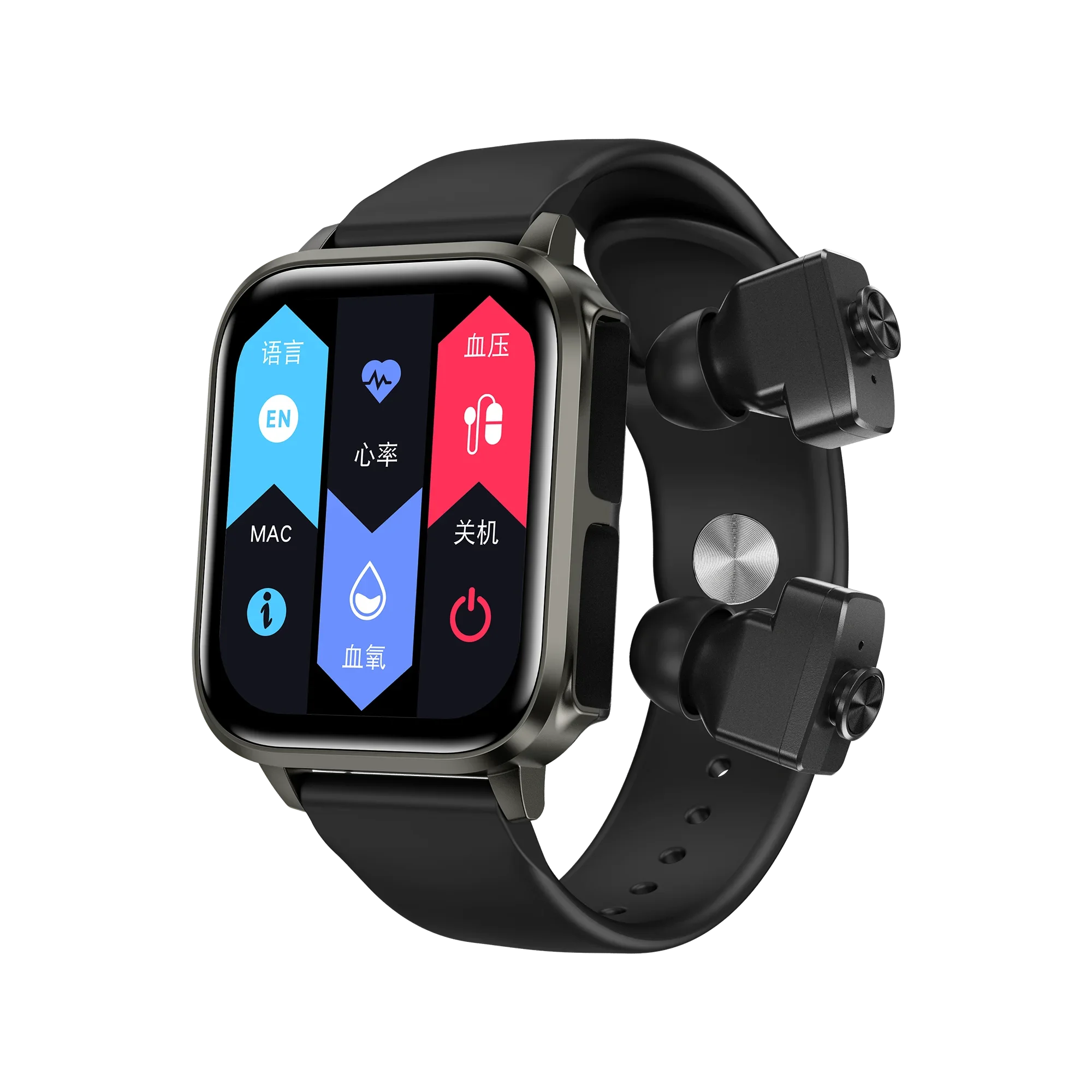 Touch Big Display Screen Best Relog Inteligente Smart Watch With Bluetooth Earphone Waterproof Android Smartwatch