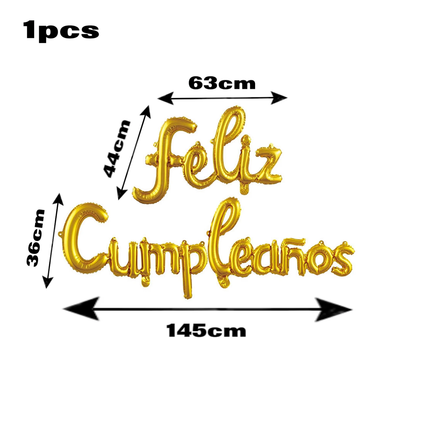 Spanish Lowercase Happy Birthday Alphabet Set Feliz Cumpleanos Spanish Baby Shower Birthday Party Aluminum Film Balloons 1 Set image 6