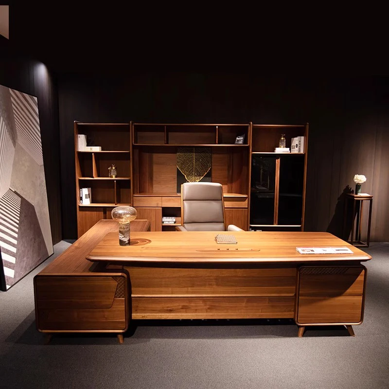 Новый китайский офисный стол для хранения, современное качество, качество, рабочий офисный стол для босса, стоячий органайзер, легкая роскошная мебель для бюро