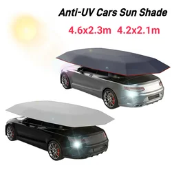 Summer Car Cover Sun Shade Cover Car Protection Umbrella Waterproof Anti-UV Foldable Carport Tent UV Resistant Protect Tools