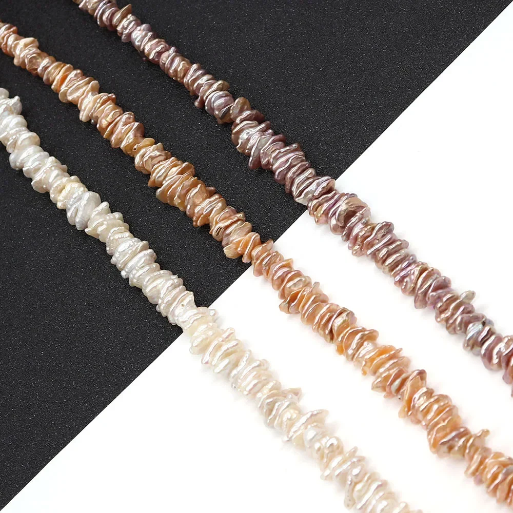 Natural Freshwater Pearl Irregular Flake Beads 7-15mm Boutique All-match Ladies Jewelry DIY Necklace Earrings Charm Accessories