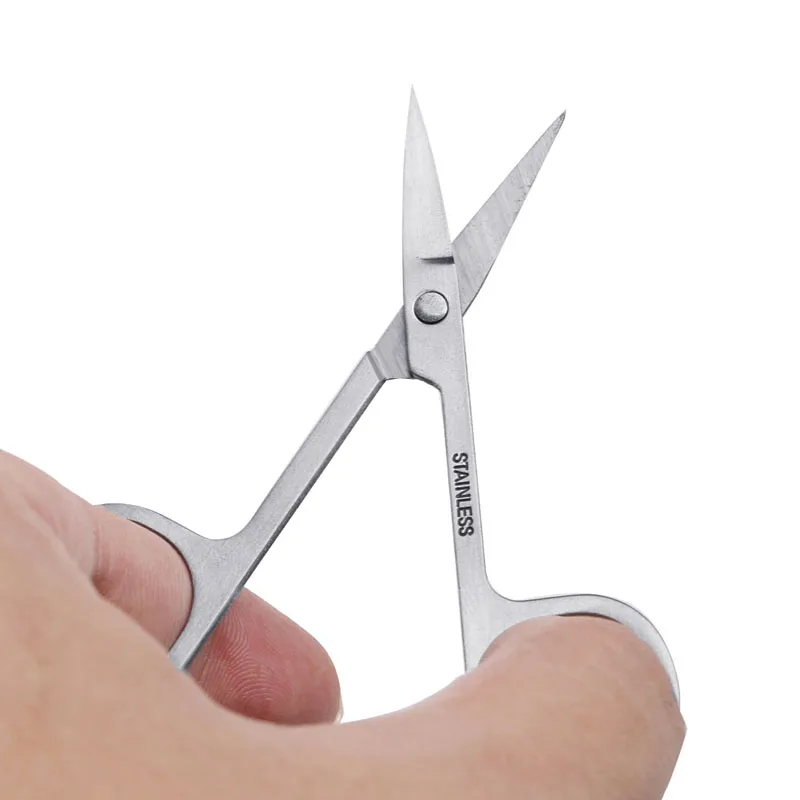 Y1UF 1Pc Cuticle Cutter Stainless Steel Dead Skin Remover Pedicure Scissors Tool