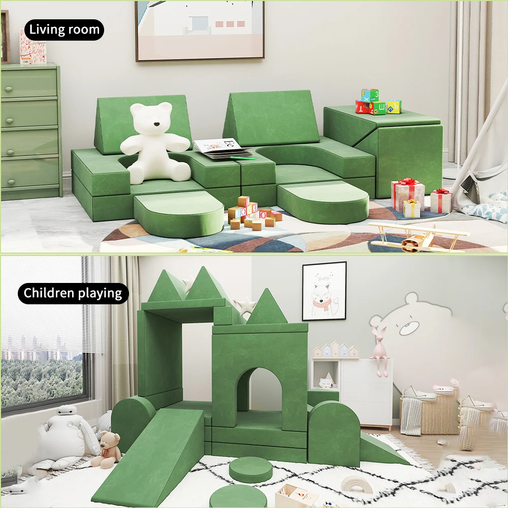 Furniture Education Chair Children's Combination Bed Sofa Children's Game Sofa Creative 18 Modular Foam Children's Sofa Chair