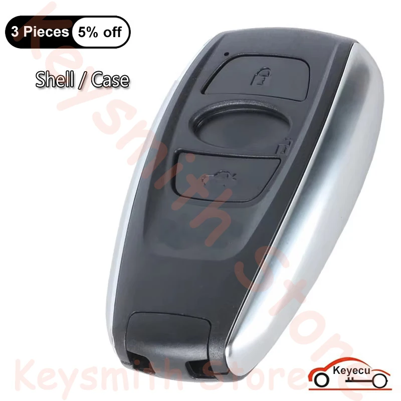 

Чехол KEYECU с 3 кнопками для Subaru Forester Legacy Impreza XV BRZ 2014-2023, сменный чехол для автоматического умного дистанционного ключа