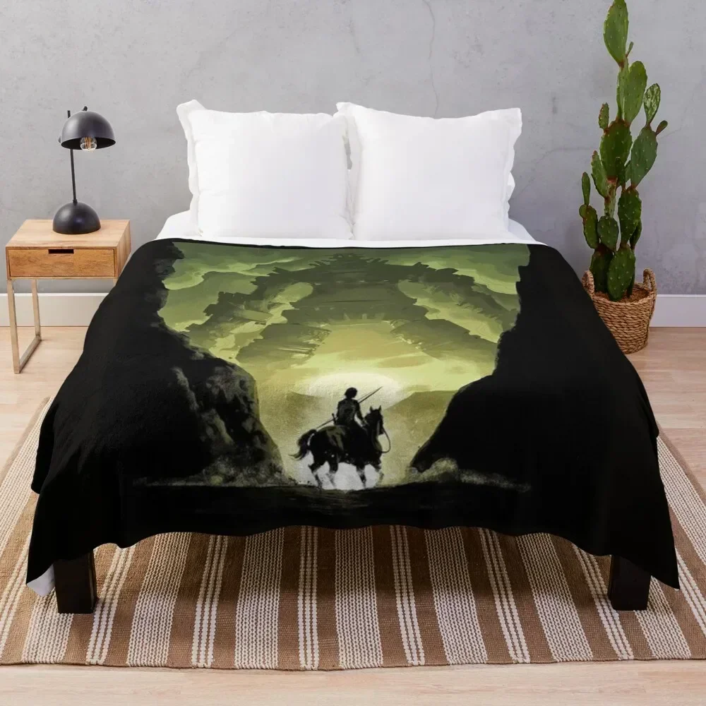 

Shadow Of The Colossus Throw Blanket Easy Care Comfortable Blanket for Couch