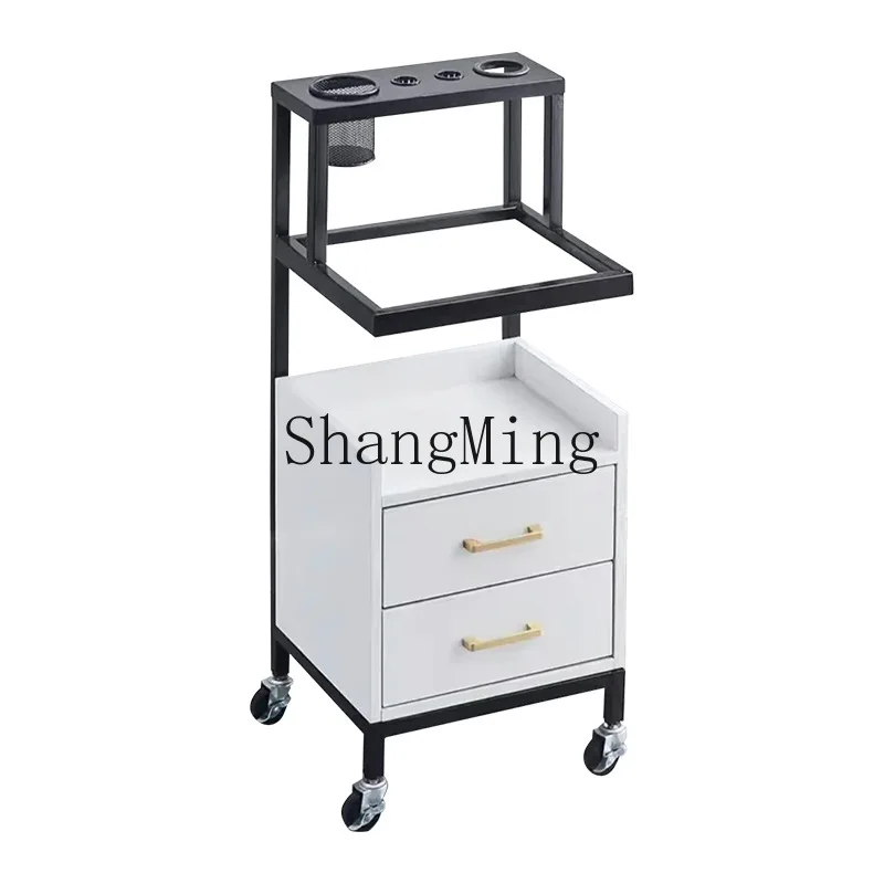 Lemari Peralatan Pangkas Rambut SM, Troli Perlengkapan Salon Kecantikan, Rak Multifungsi untuk Toko Rambut