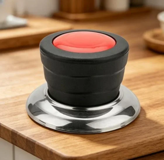 Pot Lid Knob Replacement Handle For Kitchen Cookware Bakelite Heat Resistant Red 6.6 5 3.5 Cm Three Layer Structure