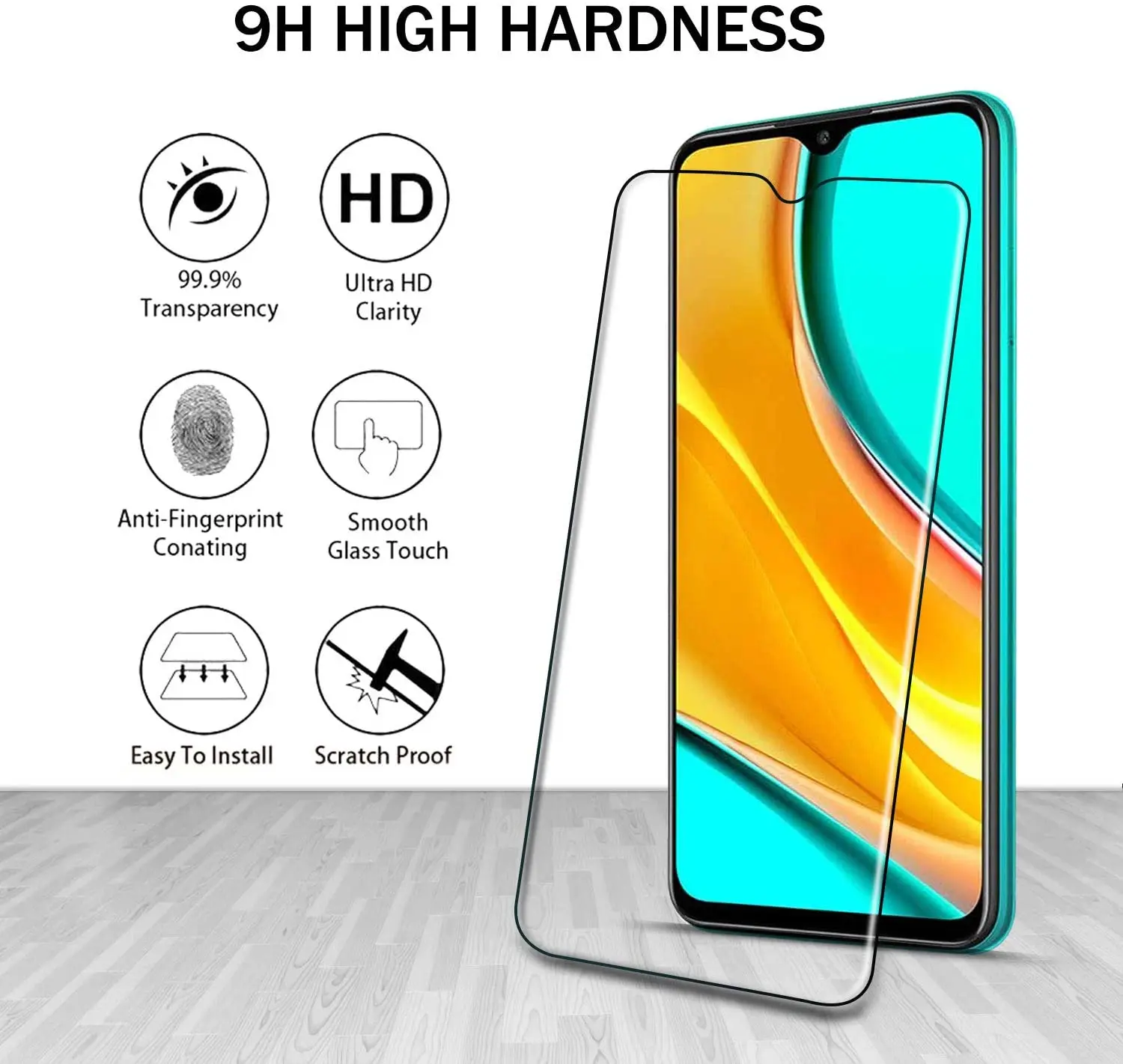 

Закаленное стекло HD для Xiaomi Redmi 8, 8A, 9, 9A, 9C, 9T, защитная пленка для экрана Redmi Note 8, 9 Pro Max, 8T, 9T, 9S, защитная стеклянная пленка