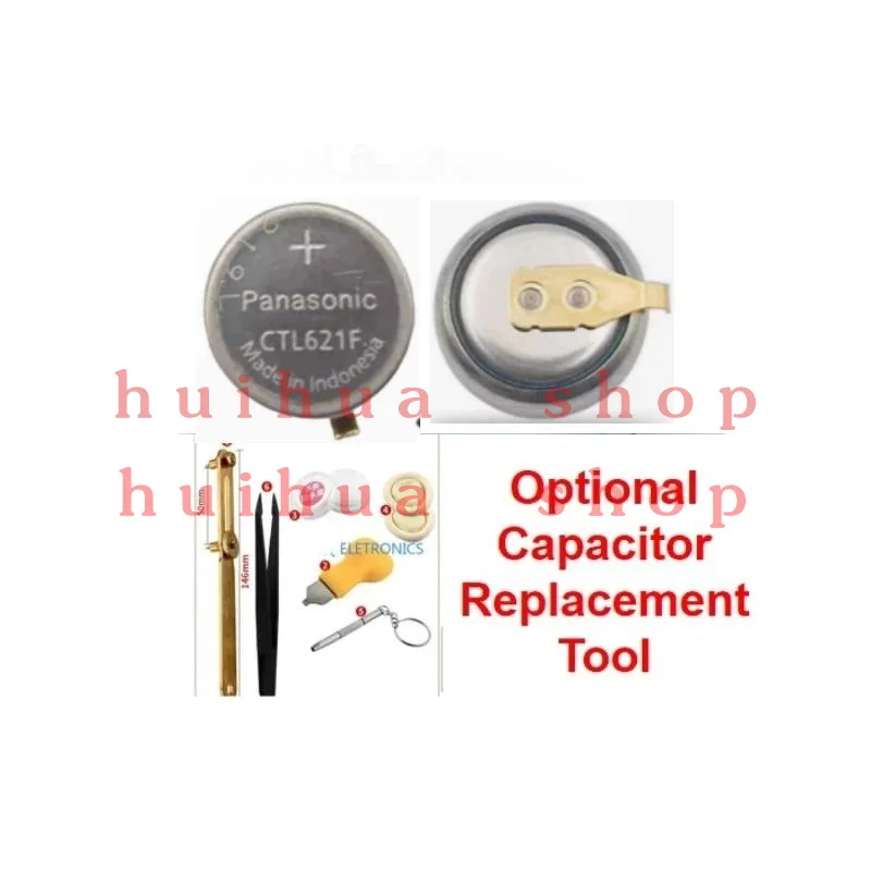 

CTL621F 295-7530 CTL621 Eco Drive Watch Rechargeable Battery capacitor with Replacement Tools For Citizen H010 H018 H030-H380