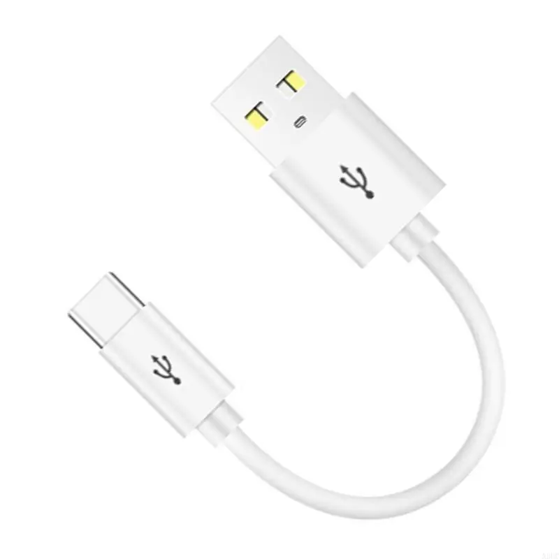 N3UC Short USB to Type-C Cable Cord Support Fast & Data Transfer for Phone 15/15 15Pro 15ProMax Smartphones