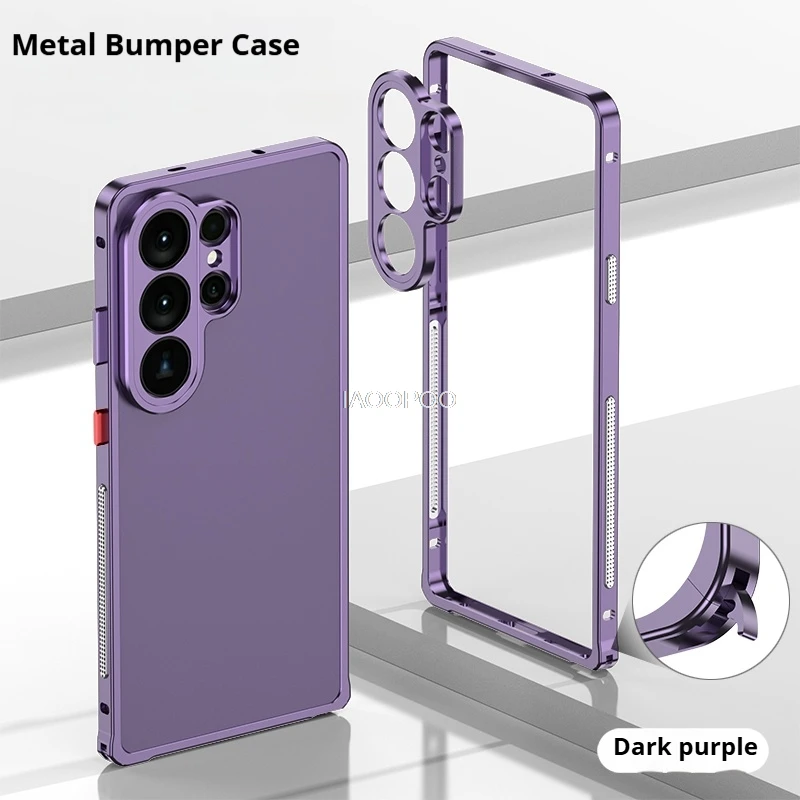

Aluminum Frame Metal Bumper Case For Samsung Galaxy A57 A37 26 Ultra Plus S25 S24 S23 Ultra with Lens Metal Protector