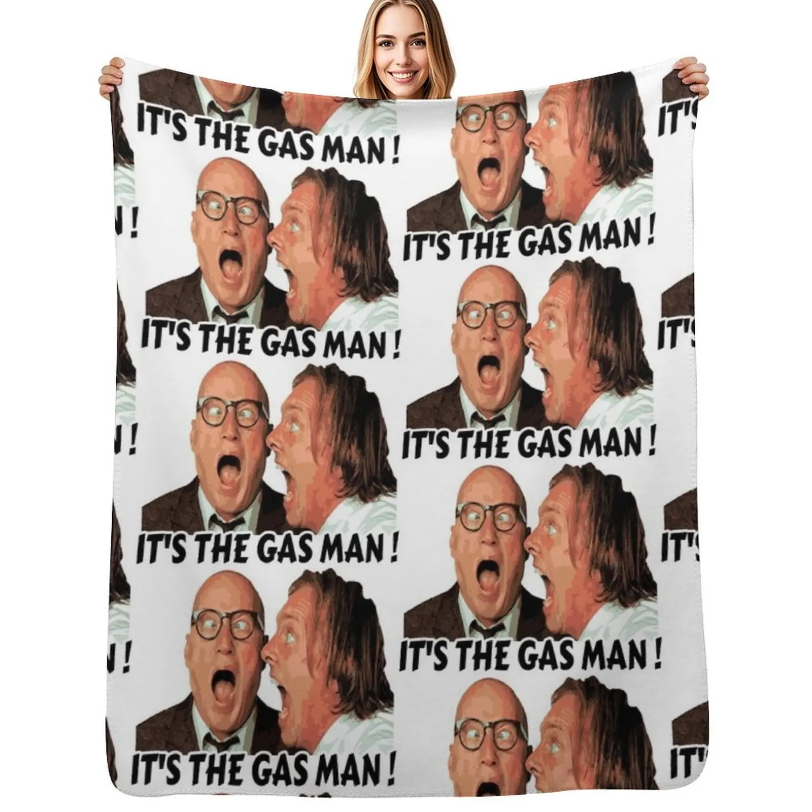 

Bottom Ritchie and Eddie - Its The Gas Man Throw Blanket Warm Flannel Blanket for Couch Chair Bedroom