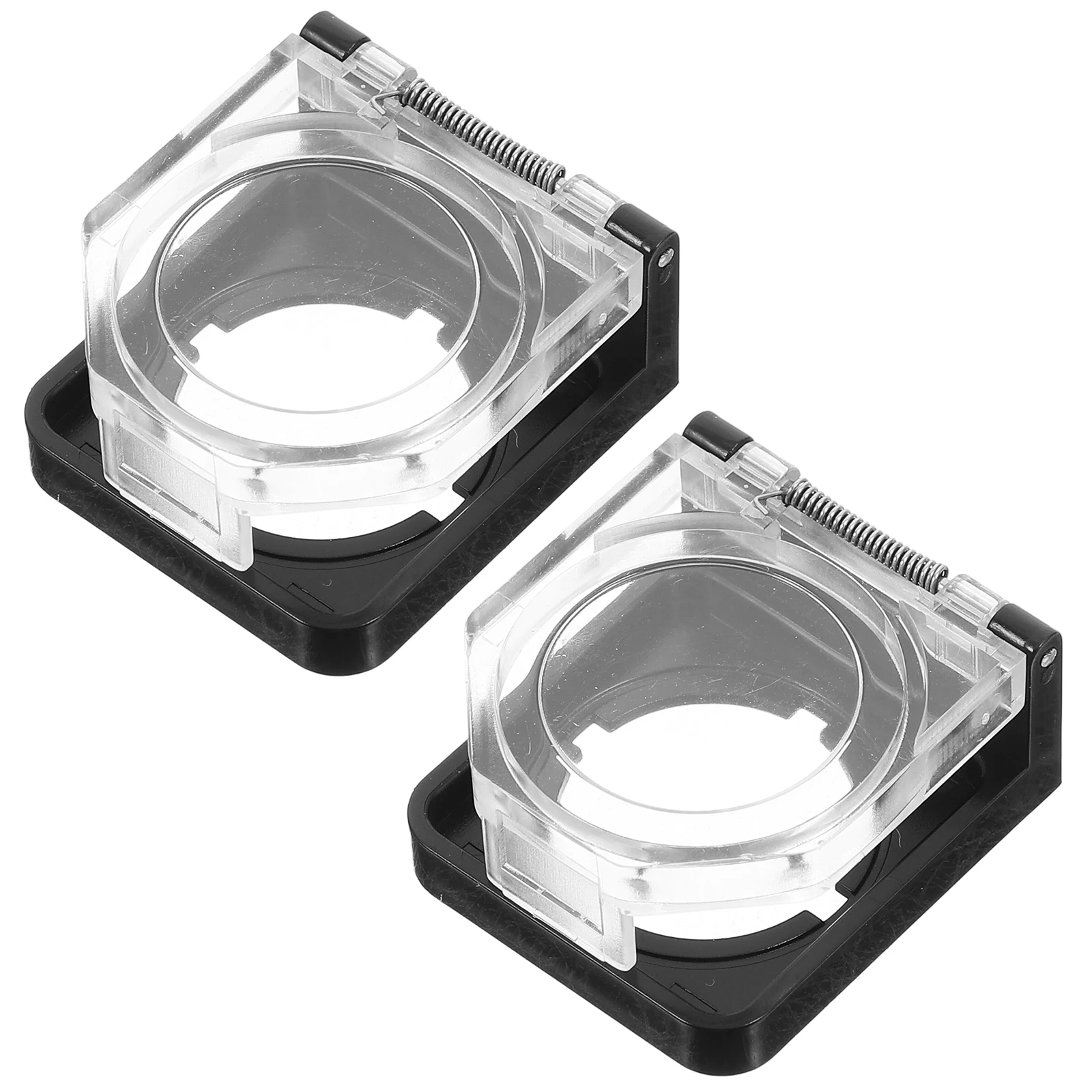 

2pcs Power Cover Waterproof Dustproof Plastic Button Accessory Switch Guard Switch Cover Guards Protector