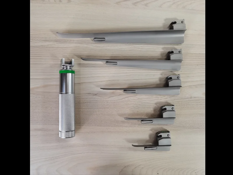 Special laryngoscope for animal pets, ultra long and ultra bright stainless steel laryngoscope, animal surgery anesthesia