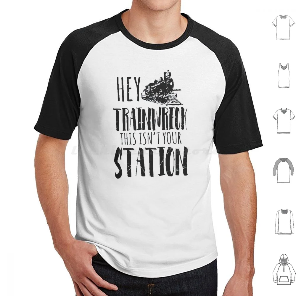 Hey Trainwreck This Isn'T Your Station , Super Soft Print T Shirt Cotton Men Women Diy Print Trainwreck Lemon Haze Durban