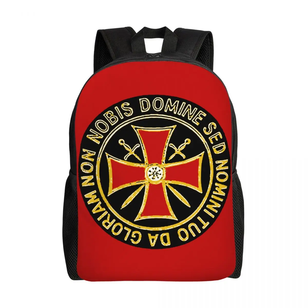 

Custom Templar Crossed Sword Travel Backpack Men Women School Computer Bookbag Knights Templar College Student Daypack Bags