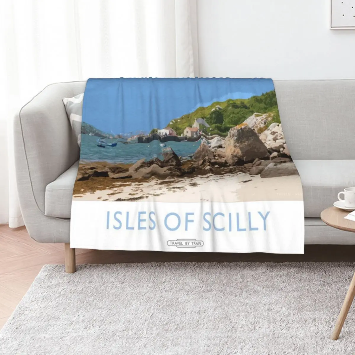 Isles of Scilly Throw Blanket Loose Fashion Sofas Summer Warm christmas gifts Blankets For Sofas Blankets