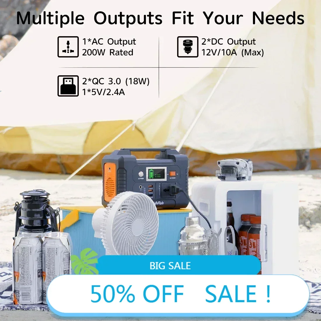 جديد 151WH التيار المتناوب في الهواء الطلق إمدادات الطوارئ بطارية التخييم التلفزيون الطائرة بدون طيار كمبيوتر محمول 230 فولت محطة الطاقة المحمولة 200 واط مولد الطاقة الشمسية #1