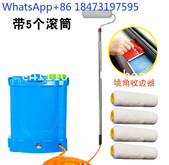 Automatic Paint Roller Coater Self-Priming Emulsion Self Brushing Tool Telescopic Brush Extended Printing