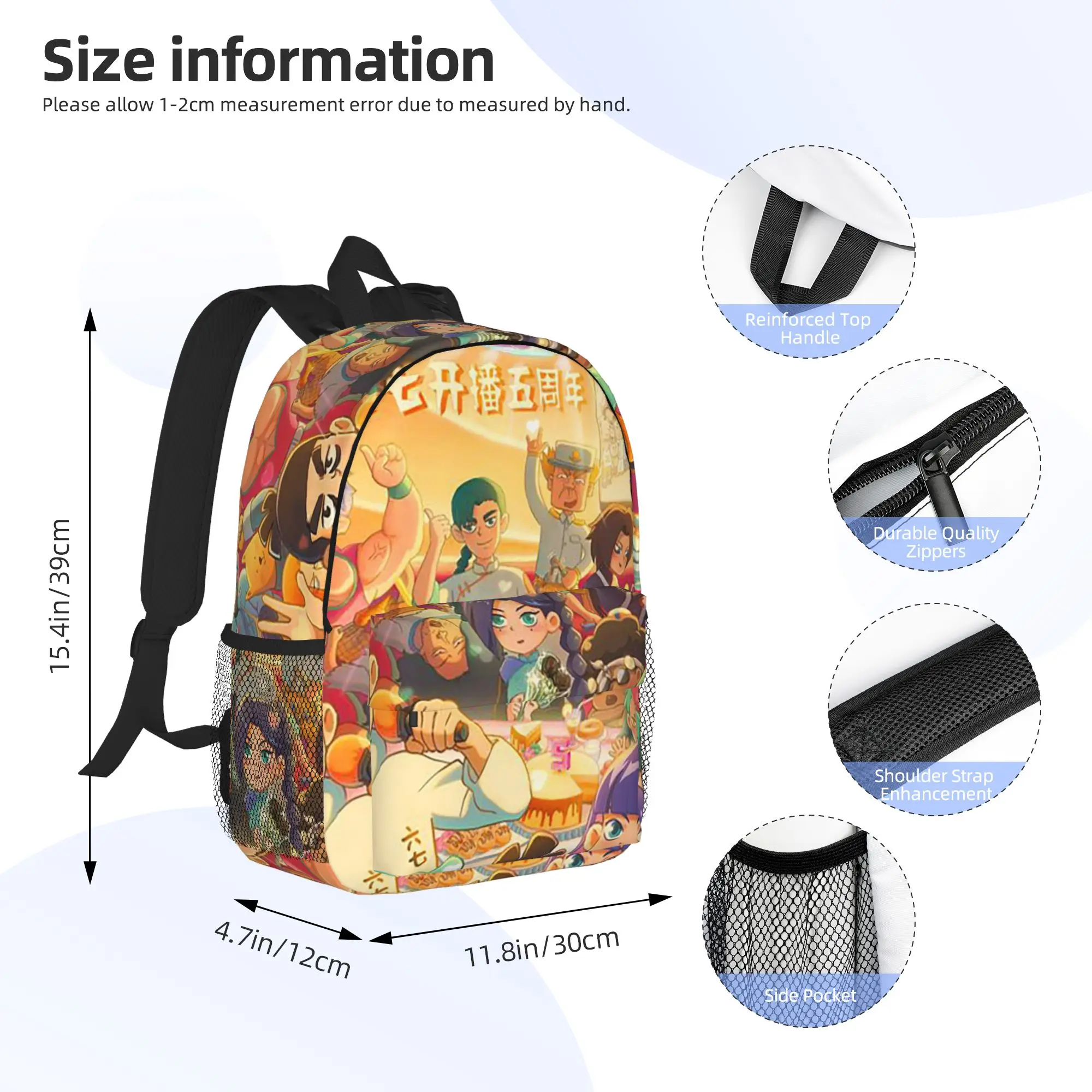 Scissor Seven Action Manga Cartoon Backpack Hot Sale Daypack Boys Girls BookBag Shoulder Bags for Men Women School Bag