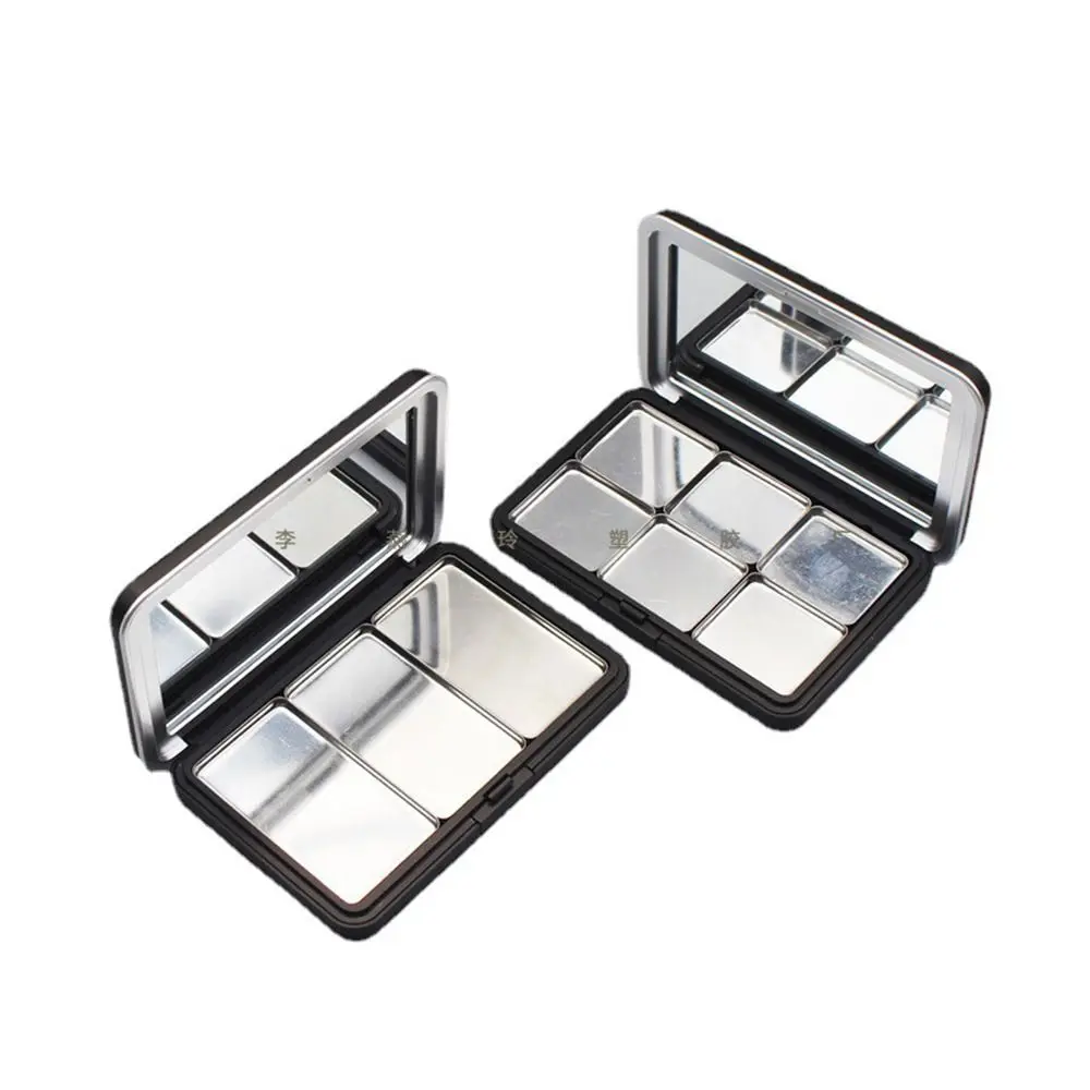 Multi-grids DIY Eyeshadow Palette with Mirror Matte Black DIY Cosmetic Box Empty Match By Oneself Magnetic Makeup Palette view 4