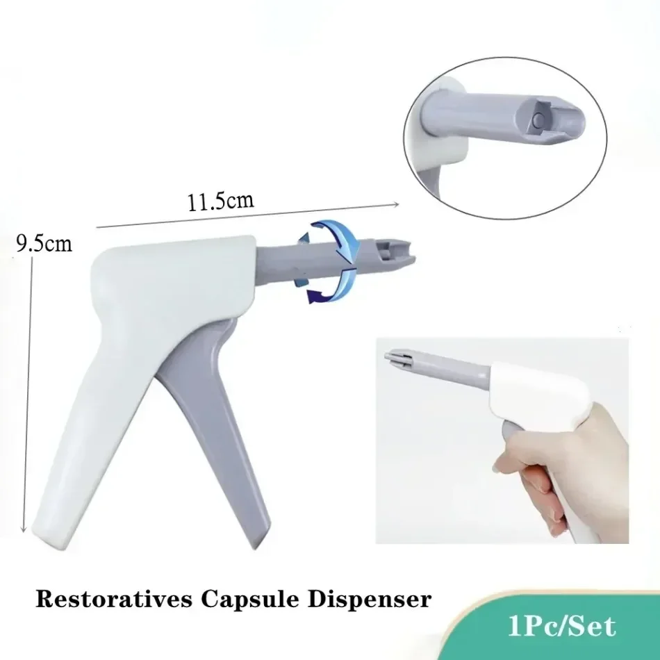 1 PC Dental Composite Delivery Gun Restorative Capsule Dispenser Single Dose Resin Delivery Dental Autoclave Tool