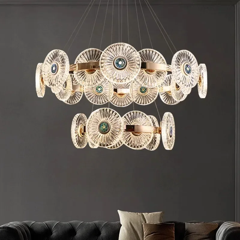 

YECTSKIModern light luxury Dining room chandelier lighting Ceiling lamps hanging light led chandeliers for the living room indoo