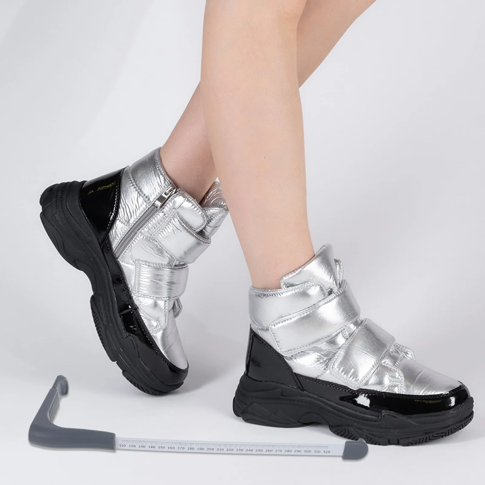 

Shoe Fitting Ruler Foot Measuring Gauge for All Accurate Length and Width Measurement Home Mall Use