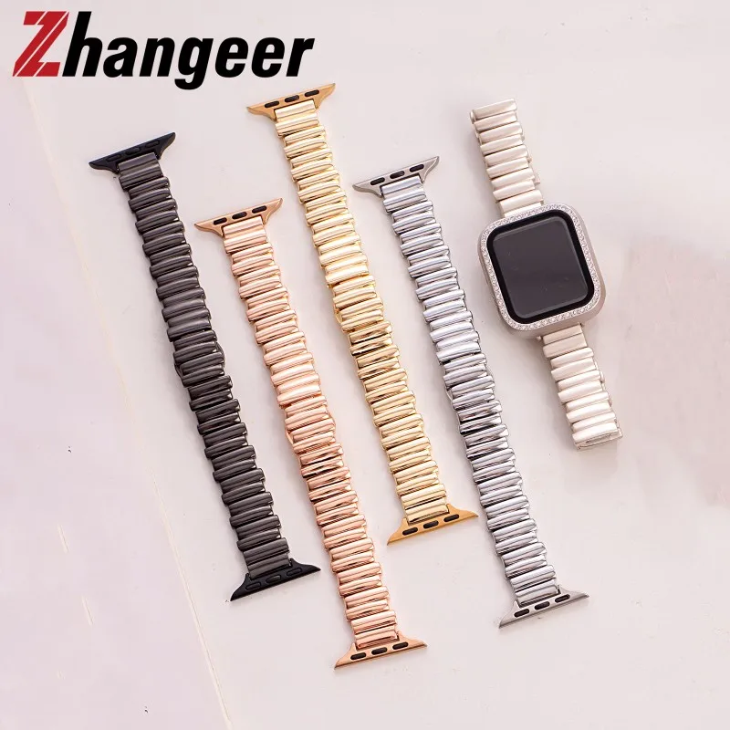 

Irregular Stainless Steel Strap for Apple Watch Ultra 2 Band S10 46mm 42mm 45mm 40mm 41mm 44mm Metal Strap for iWatch Series 9 8