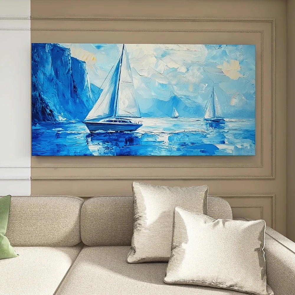 

1.5-Inch Thick Pine Solid Wood Frame, Canvas Wall Art, Birthday Gift Art Wall Painting, Bedroom, Office, Living Room
