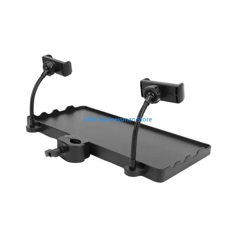 ABS-Schreibtisch-Organizer-Tablett für 3-mm-Rohre für Telefon-Streaming, Online-Klassen-Setups M76A – Detail 7