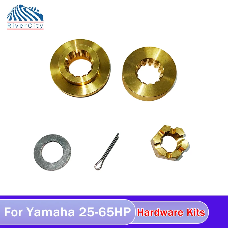 River City Hardware Kits fit Yamaha 25-60HP  Outboard Motos Thrust Washer/Spacer/Washer/Nut/Cotter Pin Included