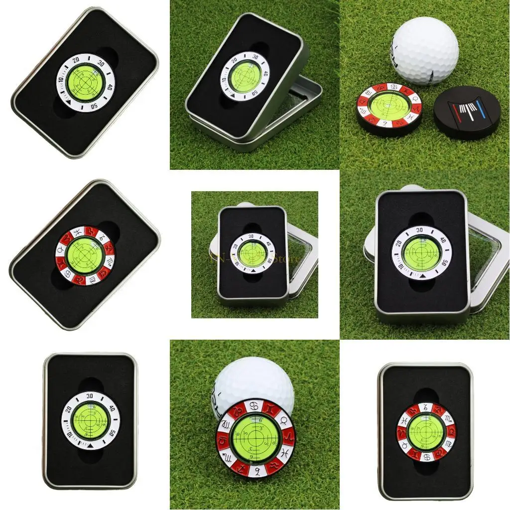M5TC Golf Putt Green Reader مع صندوق القراءة الأخضر الحديد القابل للانفصال عن القراءة القبعة Golf Hat Marker سهلة التثبيت