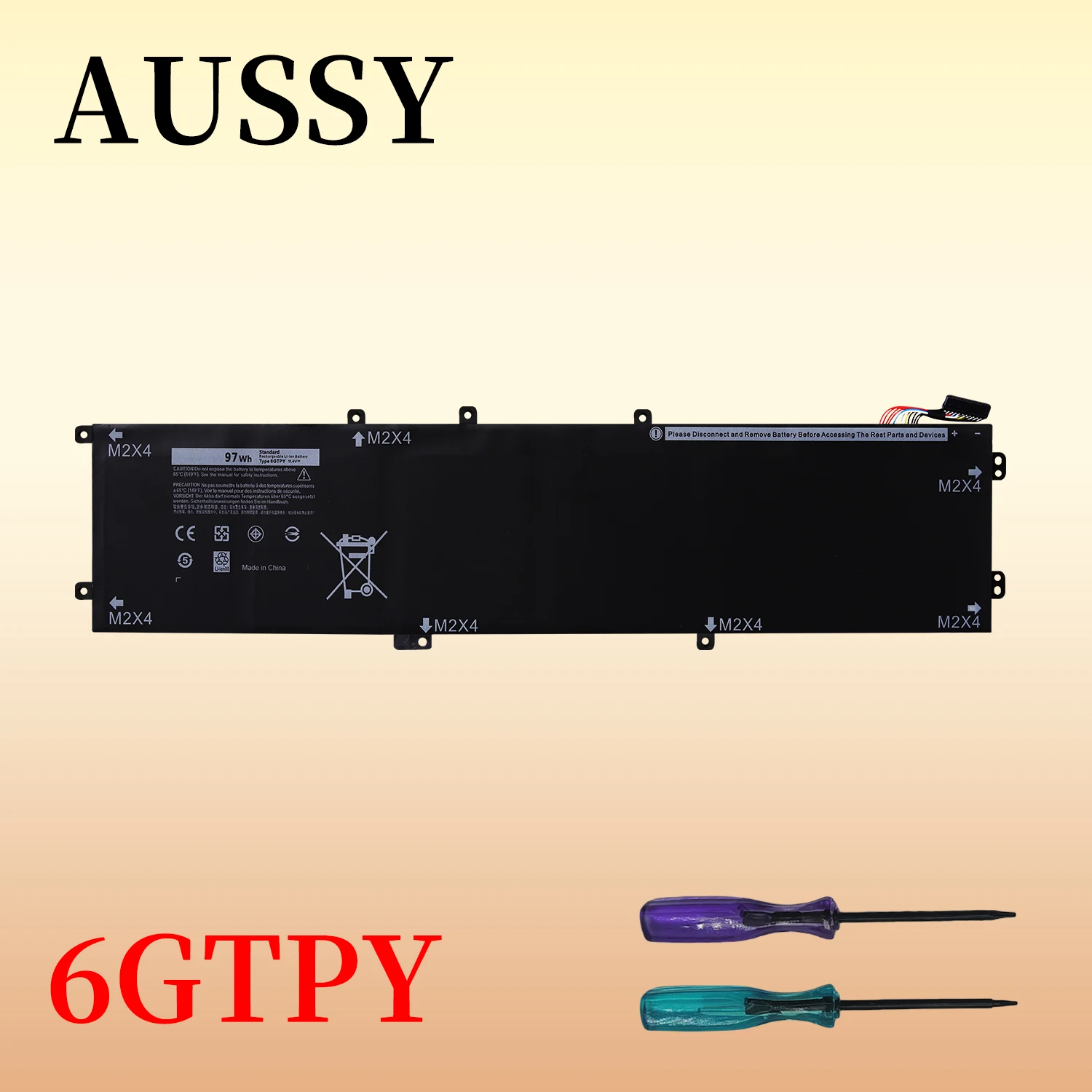 6GTPY Laptop Battery For DELL XPS 15 9570 9560 7590 For DELL Precision 5520 5530 Series With Free Tools