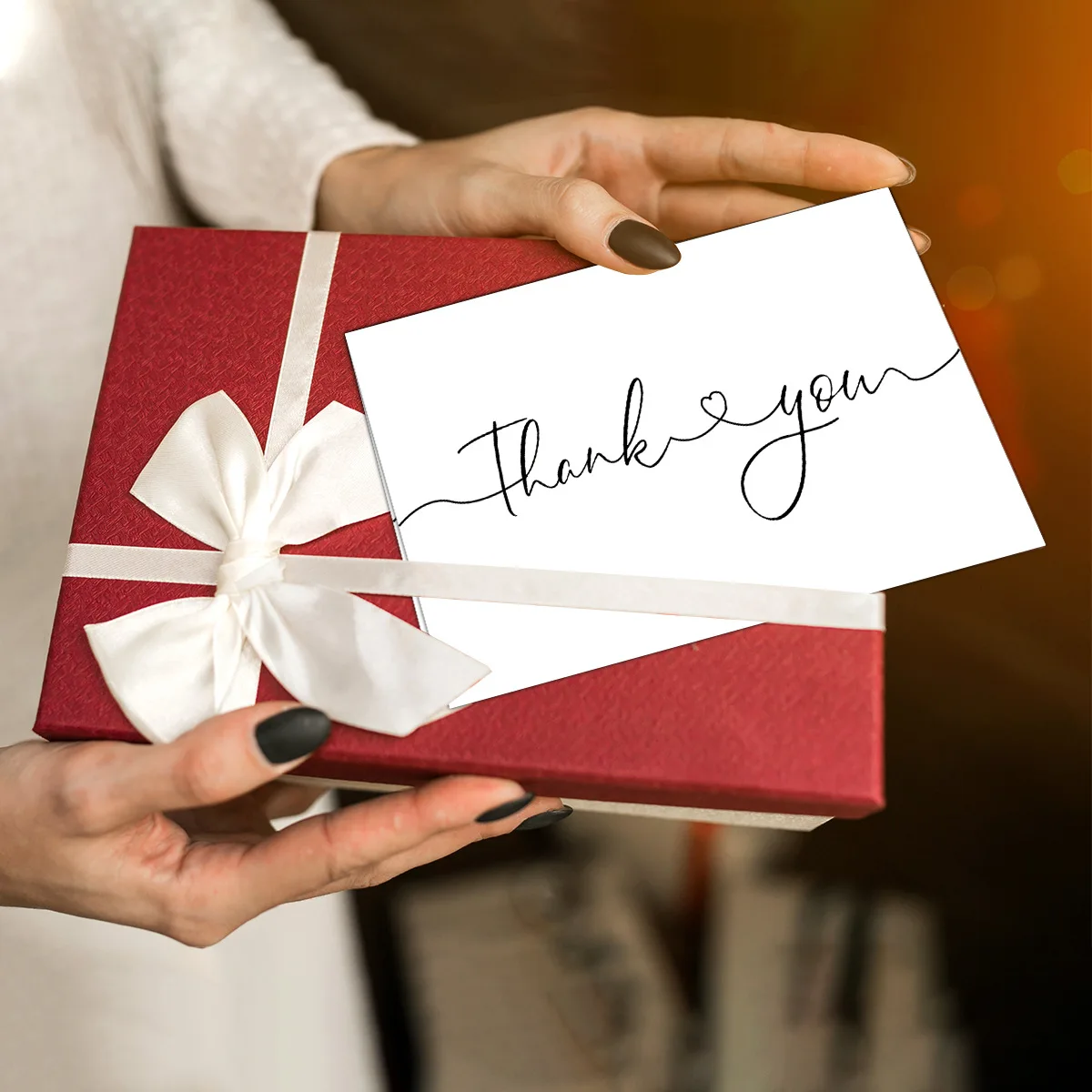  12 قطعة من بطاقات الشكر البيضاء مع مغلفات، مجموعة بطاقات تهنئة فارغة لدعوة عيد الميلاد وحفلات الزفاف وهدايا زينة الحفلات #3