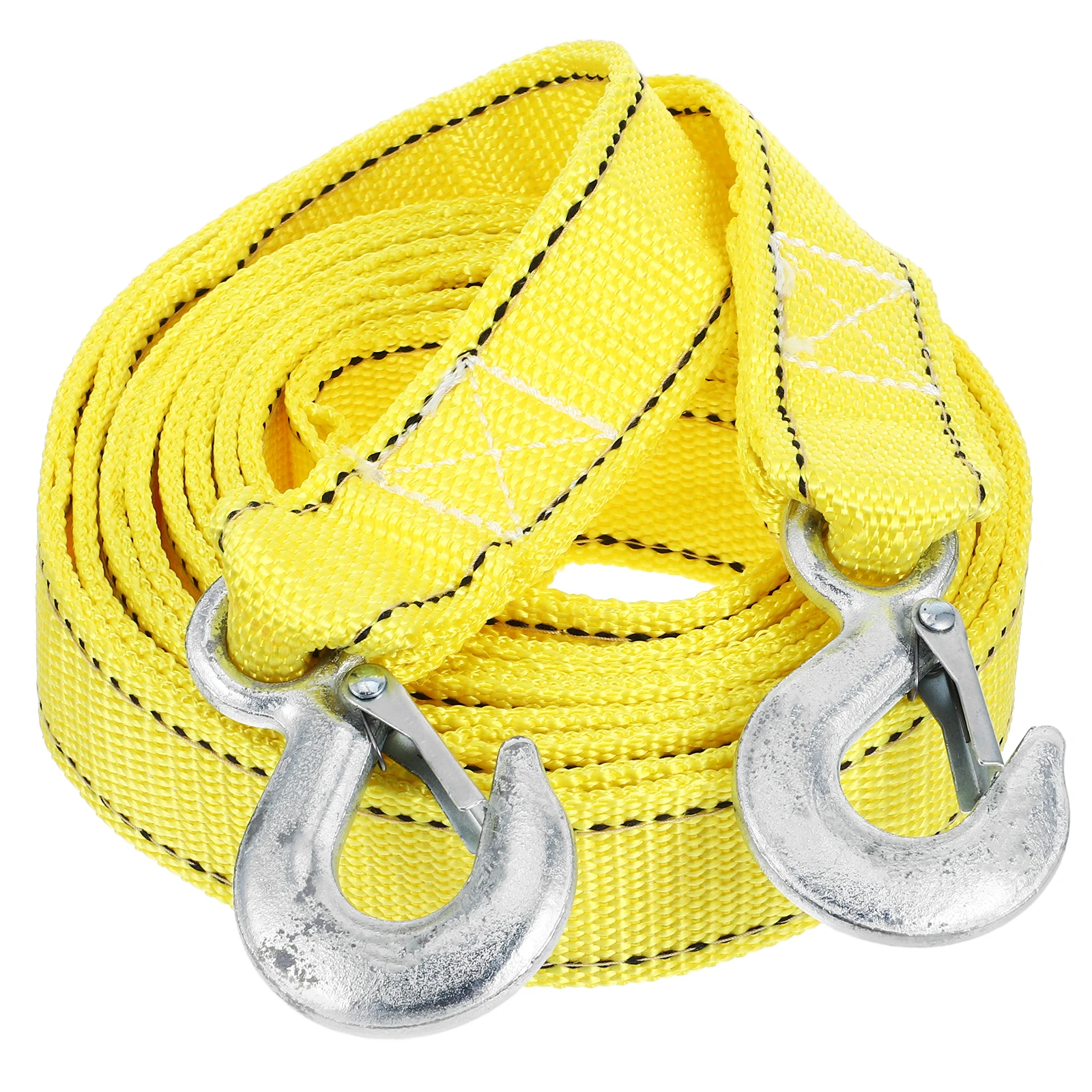 Thickened Heavy Duty Tow Rope with Hooks High Strength Vehicle Emergency Recovery Tow Strap for Trucks Suvs Boats Off Road