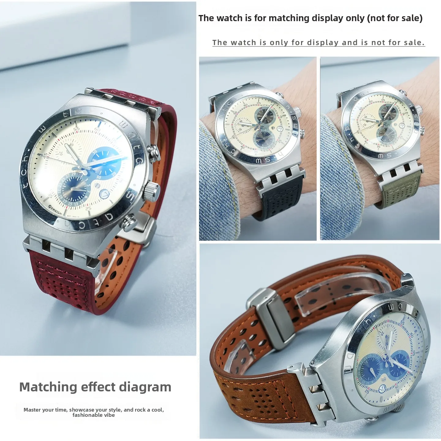 

Ремешок для часов из натуральной кожи 17 мм, 19 мм, 21 мм для Swatch YCS YAS YGS IRONY, ремешок для часов из телячьей кожи, дышащий мягкий браслет, ремень