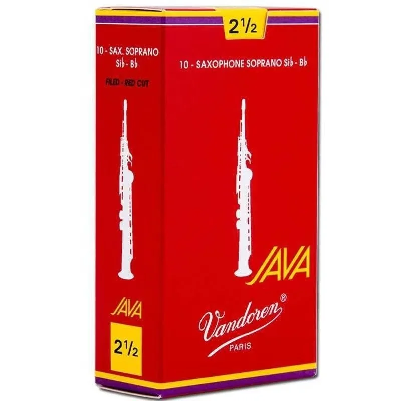 Cañas de Saxofón JAVA Originales en Caja Roja para Saxofón Alto/Soprano/Tenor 2.0/2.5/3.0【10 cañas/caja】