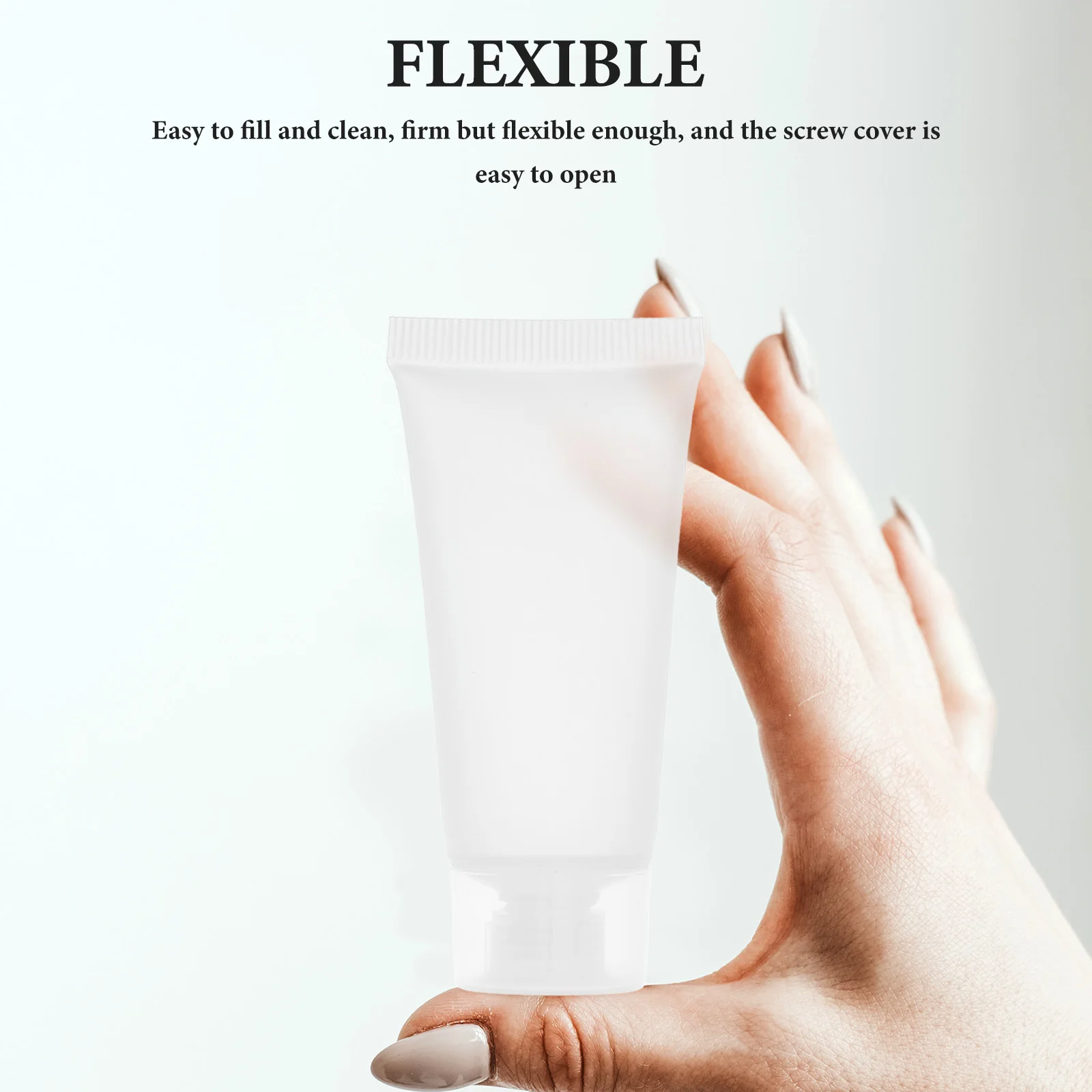 50 قطعة أنابيب ضغط فارغة إعادة الملء السفر معجون الأسنان الحاويات المحمولة كريم غسول زجاجات الشامبو مانعة للتسرب ل #5