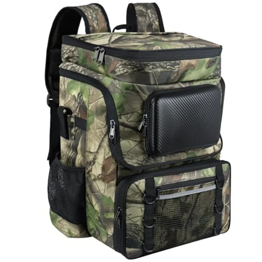 

Fishing Backpack with Rod Holder X-Large 60L Tackle Gears Bag with Cooler for Storage Tackle Box and Fishing Accessories Stuff,