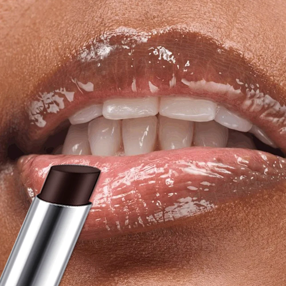 Black Lipstick Moisturizing Non-stick Cup Nourishes Lips Gloss Black Honey Tinted Color Lip Balm Sexy Waterproof Lipstick Makeup