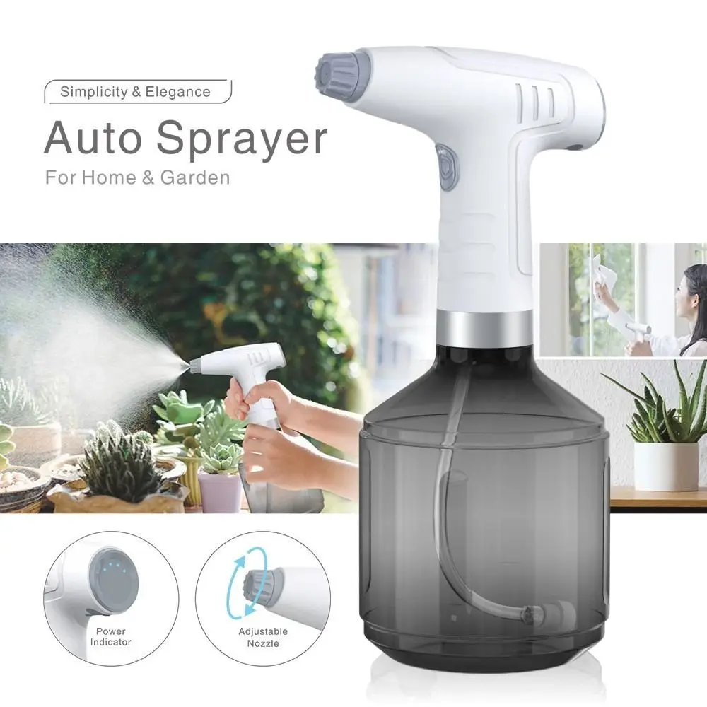 

Portable 900ml Spray Bottle 360 Degree Rotating Nozzle USB Watering Bottle PET 1200mah Water Sprayer Garden